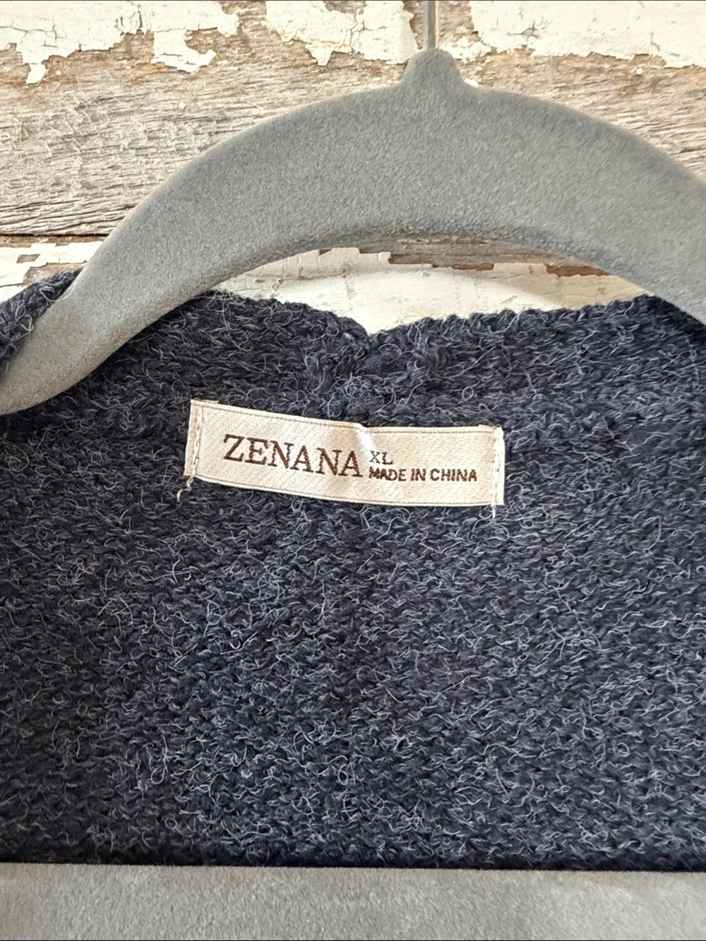 Zenana Outfitters Charcoal Open-Front Pocket Cardigan